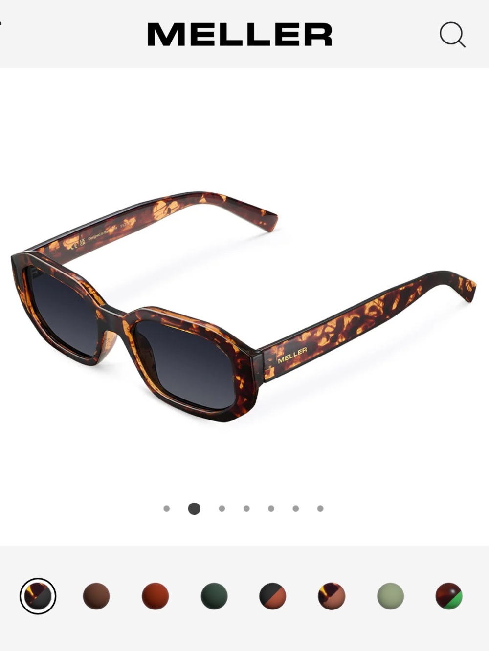 MELLER KESIA TIGRIS CARBON Women's Tortoiseshell Sunglasses - Brown Lenses